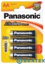 4 x Panasonic alkaline power LR6/AA (blister)