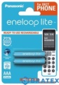 2 x akumulatorki Panasonic Eneloop Lite R03 AAA 550mAh BK-4LCCE/2BE (blister)