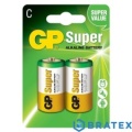 2 x GP Super Alkaline LR14/C