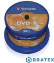 DVD-R verbatim 4.7GB 16x cake 50 szt