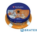 Verbatim DVD-R 16x 4.7GB Printable cake 25 szt