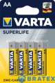 4x bateria varta cynkowo-węglowa R6 / AA blister