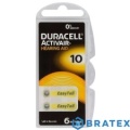 6 x baterie do aparatów słuchowych Duracell ActivAir 10